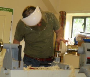 Ted hard at it